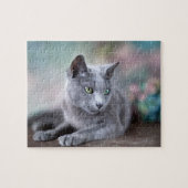 Russisches Blau Puzzle (Horizontal)