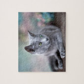 Russisches Blau Puzzle (Vertikal)