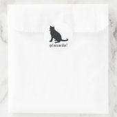 Russisches Blau Runder Aufkleber (Tasche)