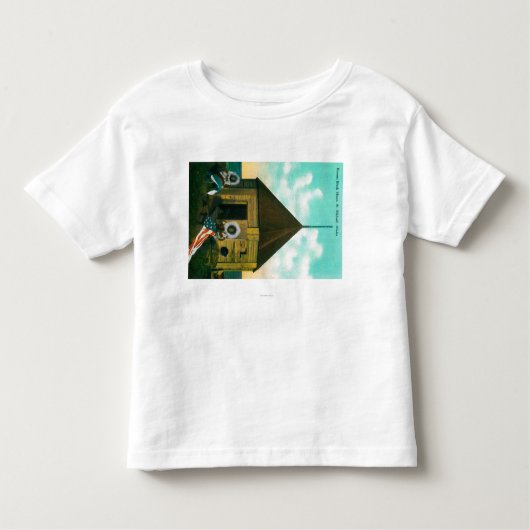 Russisches Block-Haus in St Michael, Alaska Kleinkind T-shirt (Vorderseite)
