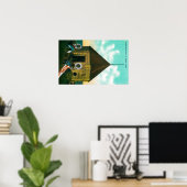 Russisches Blockhaus in St. Michael, Alaska Poster (Heimbüro)