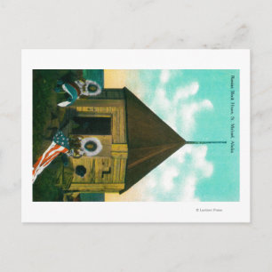 Russisches Blockhaus in St. Michael, Alaska Postkarte