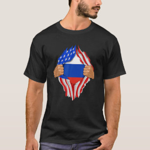 Russisches Blut in mir   Russland Flag Geschenk T-Shirt