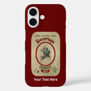 Russisches Bogatyr-Bier iPhone 16 Hülle