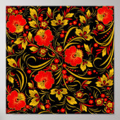 Russisches Chokhlom Poster (Vorne)