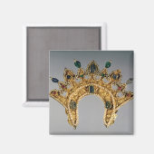 Russisches Diadem, Set mit Perlen Magnet (Vorderseite/Rückseite)