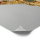 Russisches Diadem, Set mit Perlen Poster (Ecke)