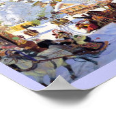 Russisches Dorf im Winter Poster (Ecke)