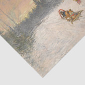 Russisches Dorf unter Schnee von Konstantin Korovi Seidenpapier (Ausschnitt)