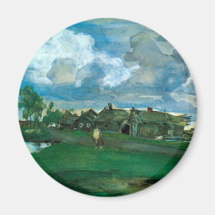 Russisches Dorf Valentin Serov Magnet