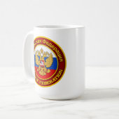 Russisches Emblem Kaffeetasse (Vorderseite Links)