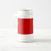 RUSSISCHES FLAGGEN-BIER STEIN BIERGLAS (Vorderseite Links)