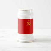 RUSSISCHES FLAGGEN-BIER STEIN BIERGLAS (Mittel)