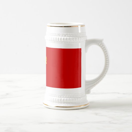 RUSSISCHES FLAGGEN-BIER STEIN BIERGLAS (Rechts)