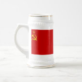 RUSSISCHES FLAGGEN-BIER STEIN BIERGLAS (Links)