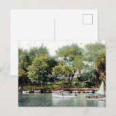 Russisches Flussboot Postkarte (Vorne/Hinten)