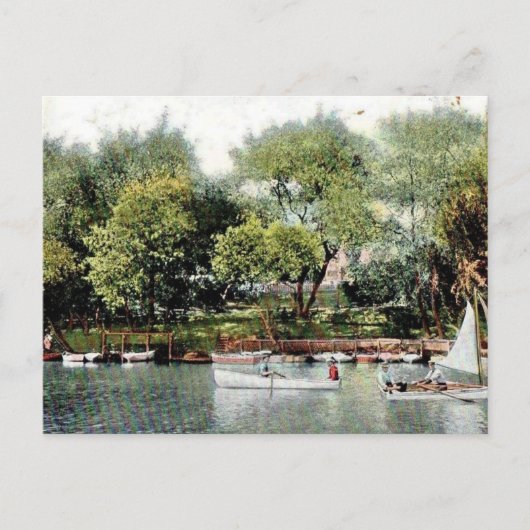 Russisches Flussboot Postkarte (Vorderseite)
