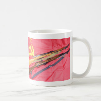 russisches Gewehre mosin, sks Kaffeetasse
