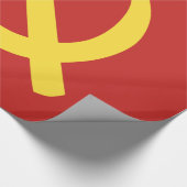 Russisches Hammer und Sichel-glattes Packpapier (Ecke)