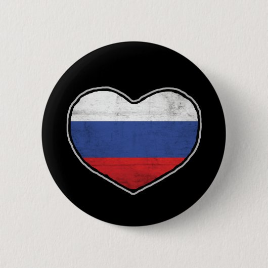 Russisches Herz Button (Vorderseite)