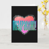 Russisches Herz in den Wolken Karte (Gelbe Blume)