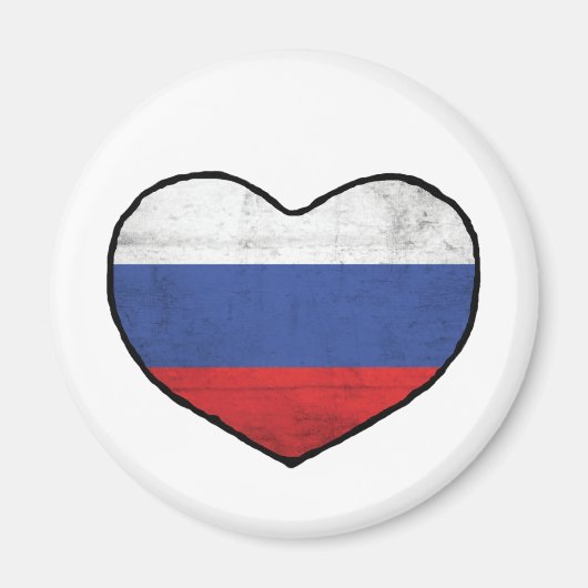 Russisches Herz Magnet (Vorne)