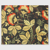 Russisches Hohloma-Wrackpapier Geschenkpapier (Flach)