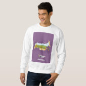 Russisches Kartenfahrplakat Sweatshirt (Vorne ganz)