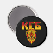 Russisches KGB-Abzeichen Sowjetära Magnet (Vorderseite/Rückseite)