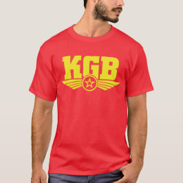 Russisches KGB Shirt-Gelb/Rot T-Shirt