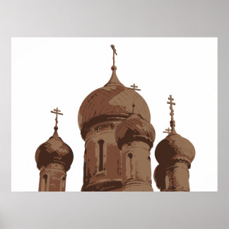 Russisches Kirchenposter Poster