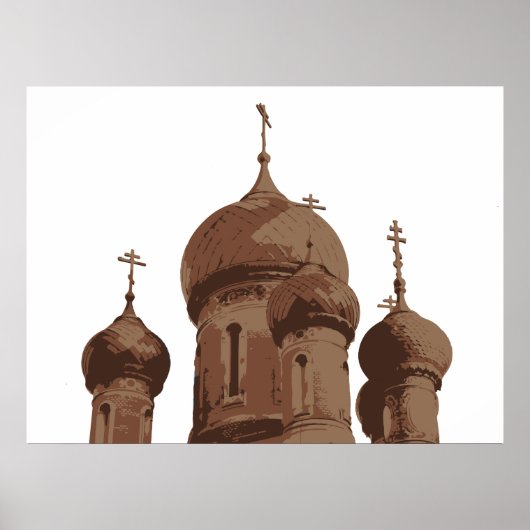 Russisches Kirchenposter Poster (Vorne)