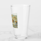 Russisches Kloster im Winterschnee Glas (Links)