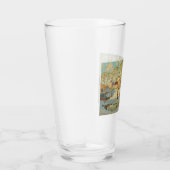 Russisches Kloster im Winterschnee Glas (Rechts)
