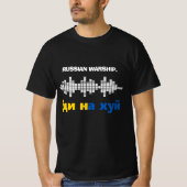 Russisches Kriegsschiff macht sich selbst ein Ende T-Shirt (Vorderseite)