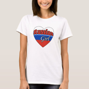 Russisches Mädchen T-Shirt