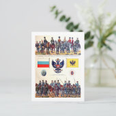 Russisches Militär Postkarte (Stehend Vorderseite)
