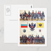 Russisches Militär Postkarte (Vorne/Hinten)