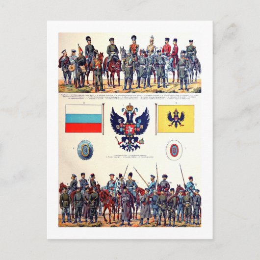 Russisches Militär Postkarte (Vorderseite)