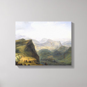 Russisches Militärlager in Dagestan, 1895 Leinwanddruck