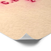 Russisches Owl Tattoo Design Poster (Ecke)