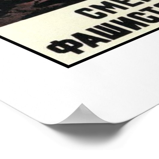 Russisches Propaganda-Poster aus dem Zweiten Weltk Poster (Ecke)