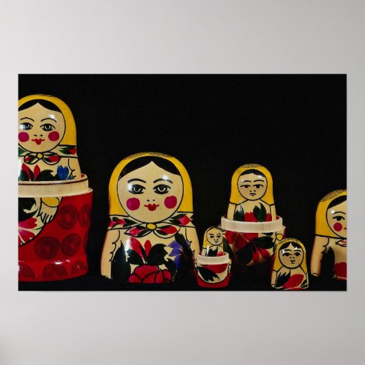 Russisches Puppenstück-Set Poster (Vorne)