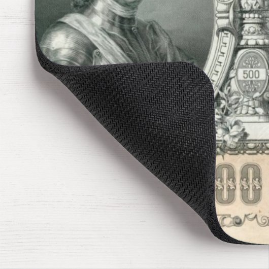 Russisches Reich 1912 500 Rubel Rechnung mit Zar Mousepad (Ecke)