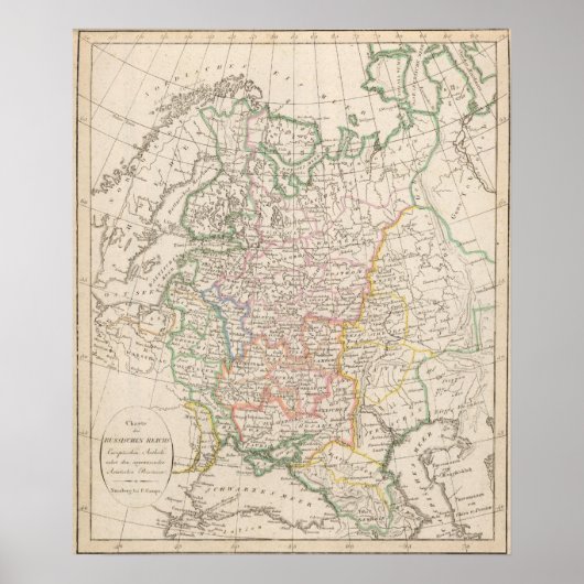 Russisches Reich, Europa Antheil Poster (Vorne)