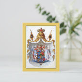 Russisches Reich, vollständiges Wappen Postkarte (Stehend Vorderseite)