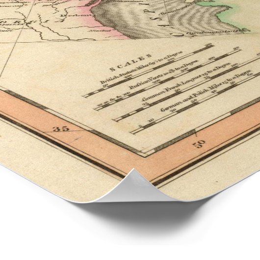 Russisches Reich Westen Poster (Ecke)