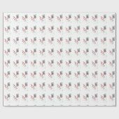 Russisches Rotes Wrapping Geschenkpapier (Flach)