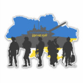 Russisches Schiff Idi Nahui , Krieg in ukrainische Aufkleber (Vorderseite)