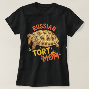 Russisches Schildkröten-Mutter-Geschenk für ihre L T-Shirt